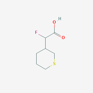 2-Fluoro-2-(thian-3-yl)acetic acid