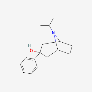 molecular formula C16H23NO B13192217 3-Phenyl-8-(propan-2-yl)-8-azabicyclo[3.2.1]octan-3-ol 