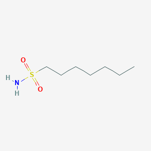 molecular formula C7H17NO2S B13192233 1-Heptanesulfonamide CAS No. 57603-96-0