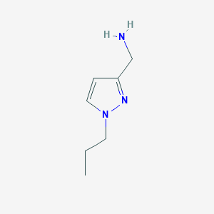 molecular formula C7H13N3 B1319224 [(1-propyl-1H-pyrazol-3-yl)methyl]amine CAS No. 1006333-47-6