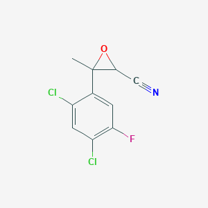 3-(2,4-Dichloro-5-fluorophenyl)-3-methyloxirane-2-carbonitrile