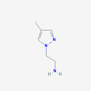 molecular formula C6H11N3 B1319230 2-(4-methyl-1H-pyrazol-1-yl)ethanamine CAS No. 1006458-47-4