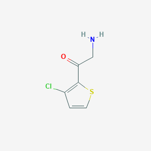 molecular formula C6H6ClNOS B13192345 2-Amino-1-(3-chlorothiophen-2-YL)ethan-1-one 