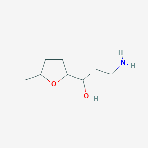 3-Amino-1-(5-methyloxolan-2-yl)propan-1-ol