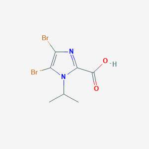 molecular formula C7H8Br2N2O2 B13192365 4,5-Dibromo-1-(propan-2-yl)-1H-imidazole-2-carboxylic acid 