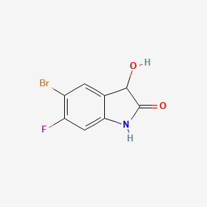 5-Bromo-6-fluoro-3-hydroxy-2,3-dihydro-1H-indol-2-one