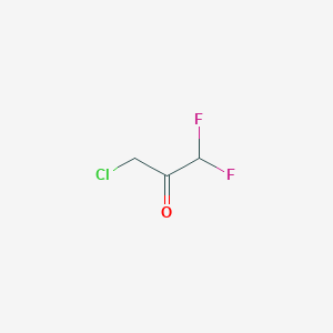 molecular formula C3H3ClF2O B13192376 3-Chloro-1,1-difluoropropan-2-one 