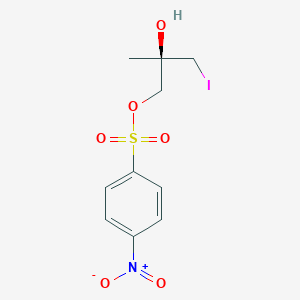 molecular formula C10H12INO6S B131924 (R)-2-Hydroxy-3-iodo-2-methylpropyl 4-nitrobenzenesulfonate CAS No. 151478-77-2