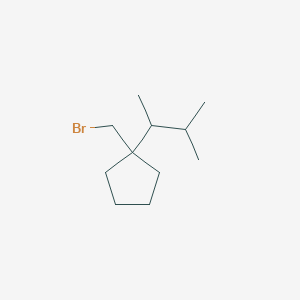 1-(Bromomethyl)-1-(3-methylbutan-2-yl)cyclopentane