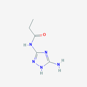 N-(5-amino-4H-1,2,4-triazol-3-yl)propanamide