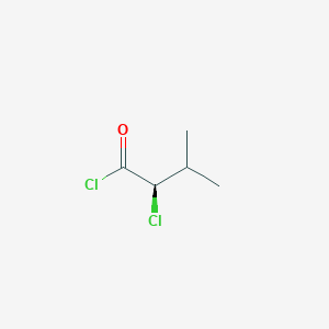 molecular formula C5H8Cl2O B13192442 (2R)-2-Chloro-3-methylbutanoyl chloride 