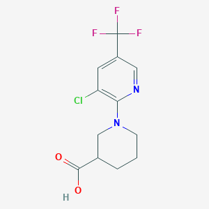 1-[3-Chloro-5-(trifluoromethyl)pyridin-2-yl]piperidine-3-carboxylic acid