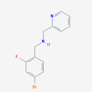 [(4-Bromo-2-fluorophenyl)methyl](pyridin-2-ylmethyl)amine