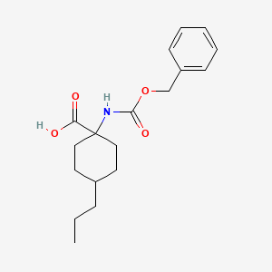 1-{[(Benzyloxy)carbonyl]amino}-4-propylcyclohexane-1-carboxylic acid