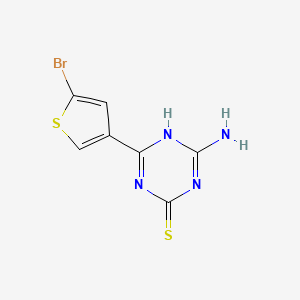 4-Amino-6-(5-bromothiophen-3-yl)-1,3,5-triazine-2-thiol