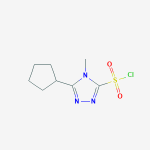 5-Cyclopentyl-4-methyl-4H-1,2,4-triazole-3-sulfonyl chloride