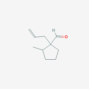 2-Methyl-1-(prop-2-en-1-yl)cyclopentane-1-carbaldehyde