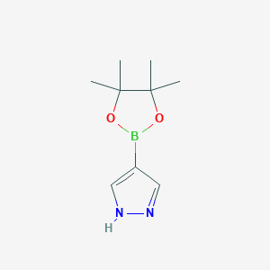molecular formula C9H15BN2O2 B131926 4-(4,4,5,5-四甲基-1,3,2-二氧杂硼环-2-基)-1H-吡唑 CAS No. 269410-08-4