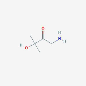 molecular formula C5H11NO2 B13192622 1-Amino-3-hydroxy-3-methylbutan-2-one 