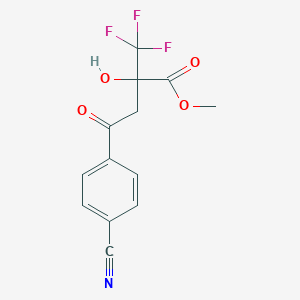 Methyl 4-(4-cyanophenyl)-2-hydroxy-4-oxo-2-(trifluoromethyl)butanoate