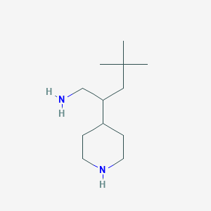 4,4-Dimethyl-2-(piperidin-4-yl)pentan-1-amine