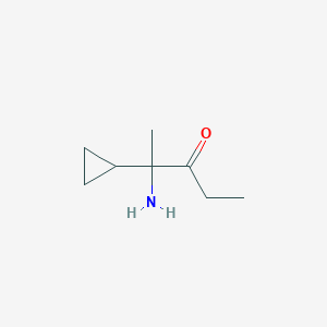 2-Amino-2-cyclopropylpentan-3-one