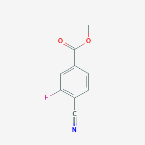 molecular formula C9H6FNO2 B1319274 Methyl 4-cyano-3-fluorobenzoate CAS No. 268734-34-5