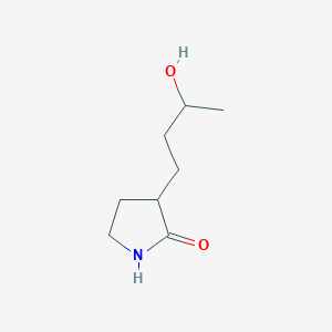 3-(3-Hydroxybutyl)pyrrolidin-2-one