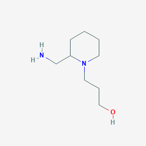 3-[2-(Aminomethyl)piperidin-1-yl]propan-1-ol