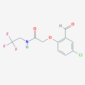 2-(4-chloro-2-formylphenoxy)-N-(2,2,2-trifluoroethyl)acetamide