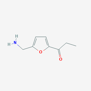 1-[5-(Aminomethyl)furan-2-yl]propan-1-one