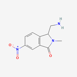 3-(Aminomethyl)-2-methyl-6-nitro-2,3-dihydro-1H-isoindol-1-one