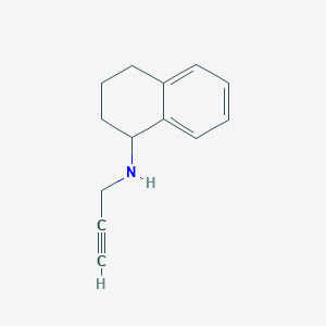 molecular formula C13H15N B13192802 N-(prop-2-yn-1-yl)-1,2,3,4-tetrahydronaphthalen-1-amine 