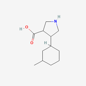 4-(3-Methylcyclohexyl)pyrrolidine-3-carboxylic acid