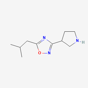 5-Isobutyl-3-(pyrrolidin-3-yl)-1,2,4-oxadiazole