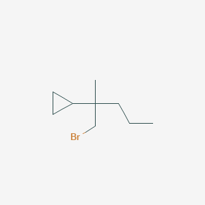 (1-Bromo-2-methylpentan-2-YL)cyclopropane