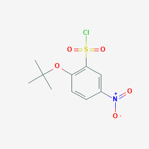 2-(Tert-butoxy)-5-nitrobenzene-1-sulfonyl chloride