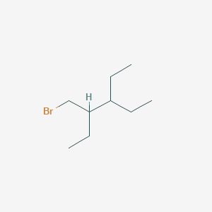 molecular formula C9H19Br B13192863 3-(Bromomethyl)-4-ethylhexane 