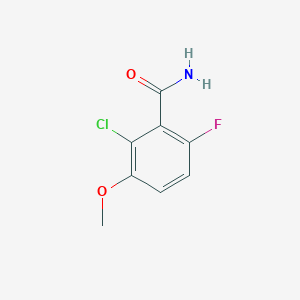 molecular formula C8H7ClFNO2 B1319288 2-Chloro-6-fluoro-3-methoxybenzamide CAS No. 886761-58-6