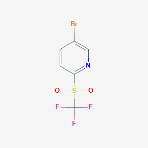 5-Bromo-2-trifluoromethanesulfonylpyridine