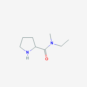 molecular formula C8H16N2O B13192896 N-ethyl-N-methylpyrrolidine-2-carboxamide 