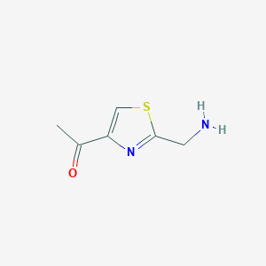 1-[2-(Aminomethyl)-1,3-thiazol-4-yl]ethan-1-one