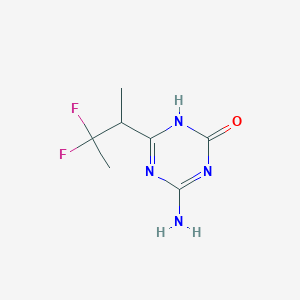 4-Amino-6-(3,3-difluorobutan-2-yl)-2,5-dihydro-1,3,5-triazin-2-one