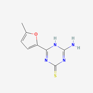 4-Amino-6-(5-methylfuran-2-YL)-1,3,5-triazine-2-thiol