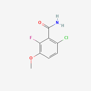 molecular formula C8H7ClFNO2 B1319293 6-氯-2-氟-3-甲氧基苯甲酰胺 CAS No. 886761-75-7
