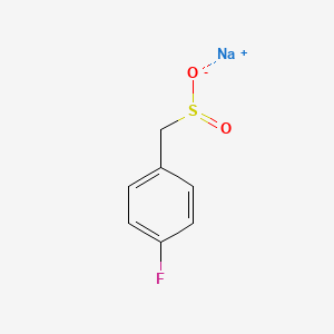 molecular formula C7H6FNaO2S B13192941 Sodium (4-fluorophenyl)methanesulfinate 