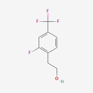 molecular formula C9H8F4O B1319295 2-[2-氟-4-(三氟甲基)苯基]乙醇 CAS No. 886761-78-0