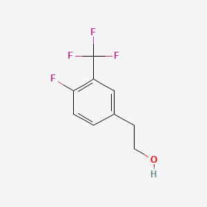molecular formula C9H8F4O B1319296 2-[4-氟-3-(三氟甲基)苯基]乙醇 CAS No. 886761-80-4
