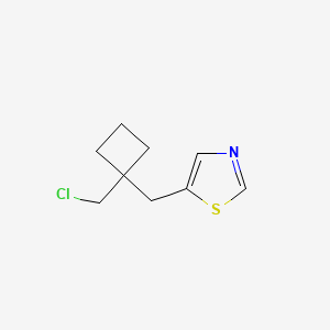 5-([1-(Chloromethyl)cyclobutyl]methyl)-1,3-thiazole