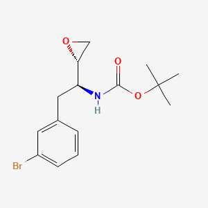 molecular formula C15H20BrNO3 B1319298 tert-Butyl ((S)-2-(3-bromophenyl)-1-((S)-oxiran-2-yl)ethyl)carbamate CAS No. 1217801-96-1